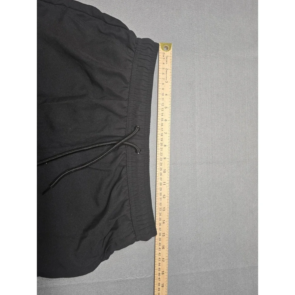 George Men's Black Swim Trunks Size Med (32-34) Mesh Lined Board Shorts Pockets